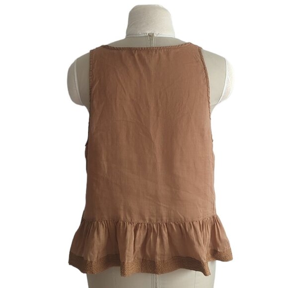 Aritzia Wilfred Sleeveless Peplum Blouse - Picture 4 of 6